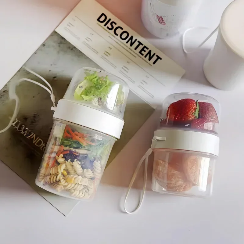 Carry Breakfast Cup Salad Cups - Meal Prep Oatmeal Jars ulasan dan harga