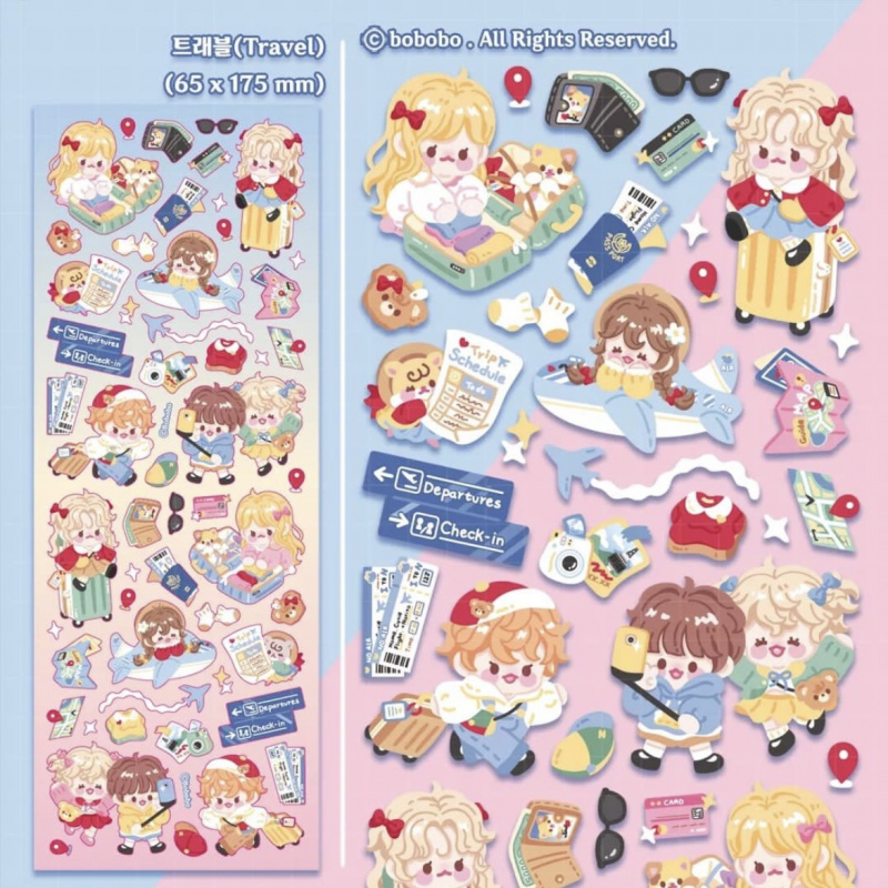 Korean bobobo Stickers Hand Ac - Meal Prep Notebook ulasan dan harga
