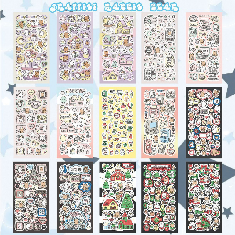 Korean Cartoon Cute Retro Rock - Meal Prep Notebook ulasan dan harga