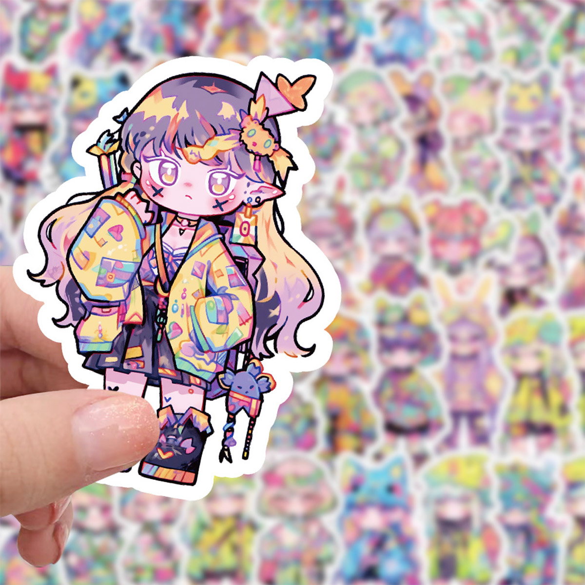 60Pcs Colorful Cute Anime Girl - Meal Prep Notebook ulasan dan harga