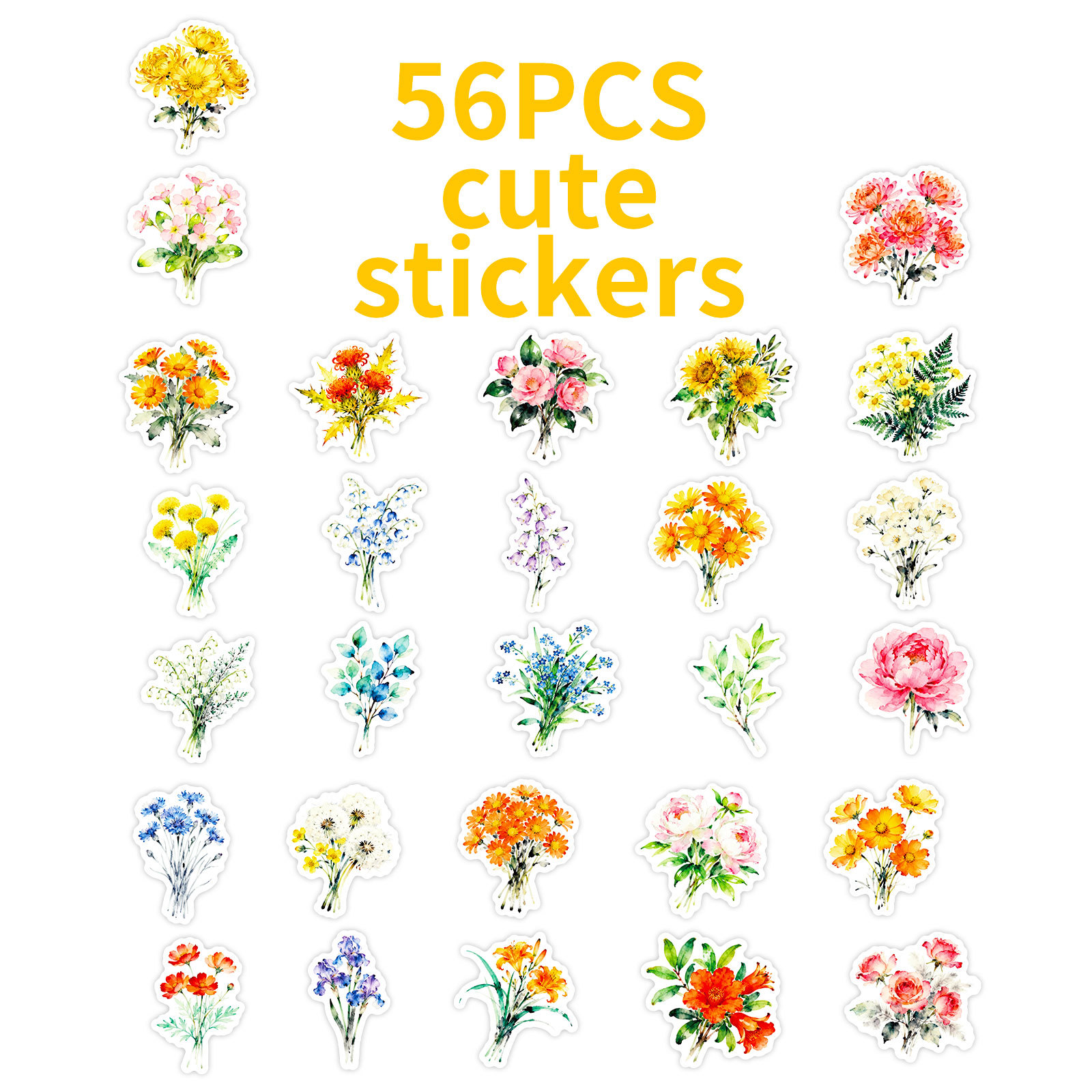 56PCS Fresh Plant Flower Stick - Meal Prep Notebook ulasan dan harga