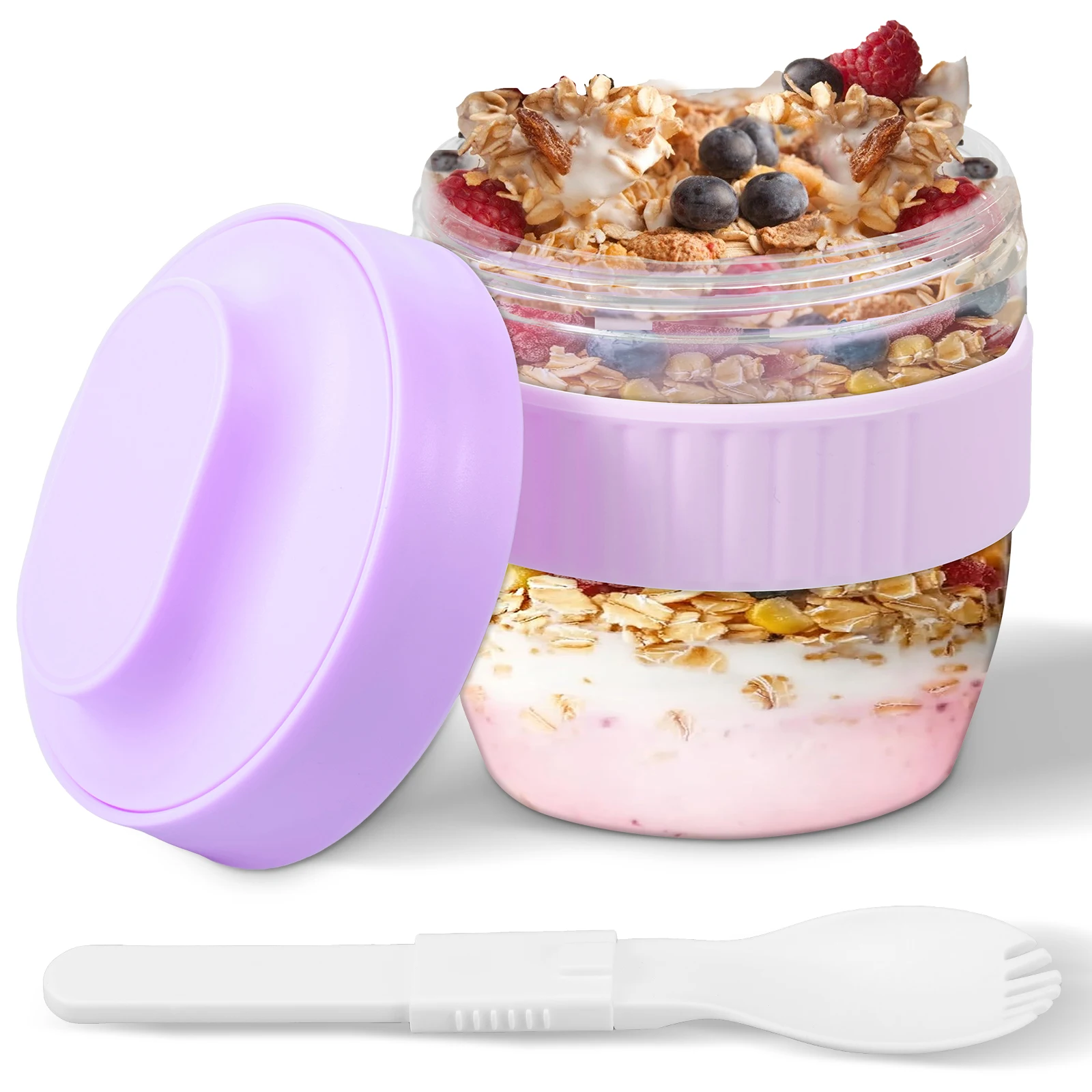 Double Layer Overnight Oats Co - Meal Prep Oatmeal Jars ulasan dan harga